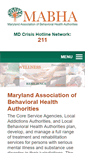 Mobile Screenshot of marylandbehavioralhealth.org